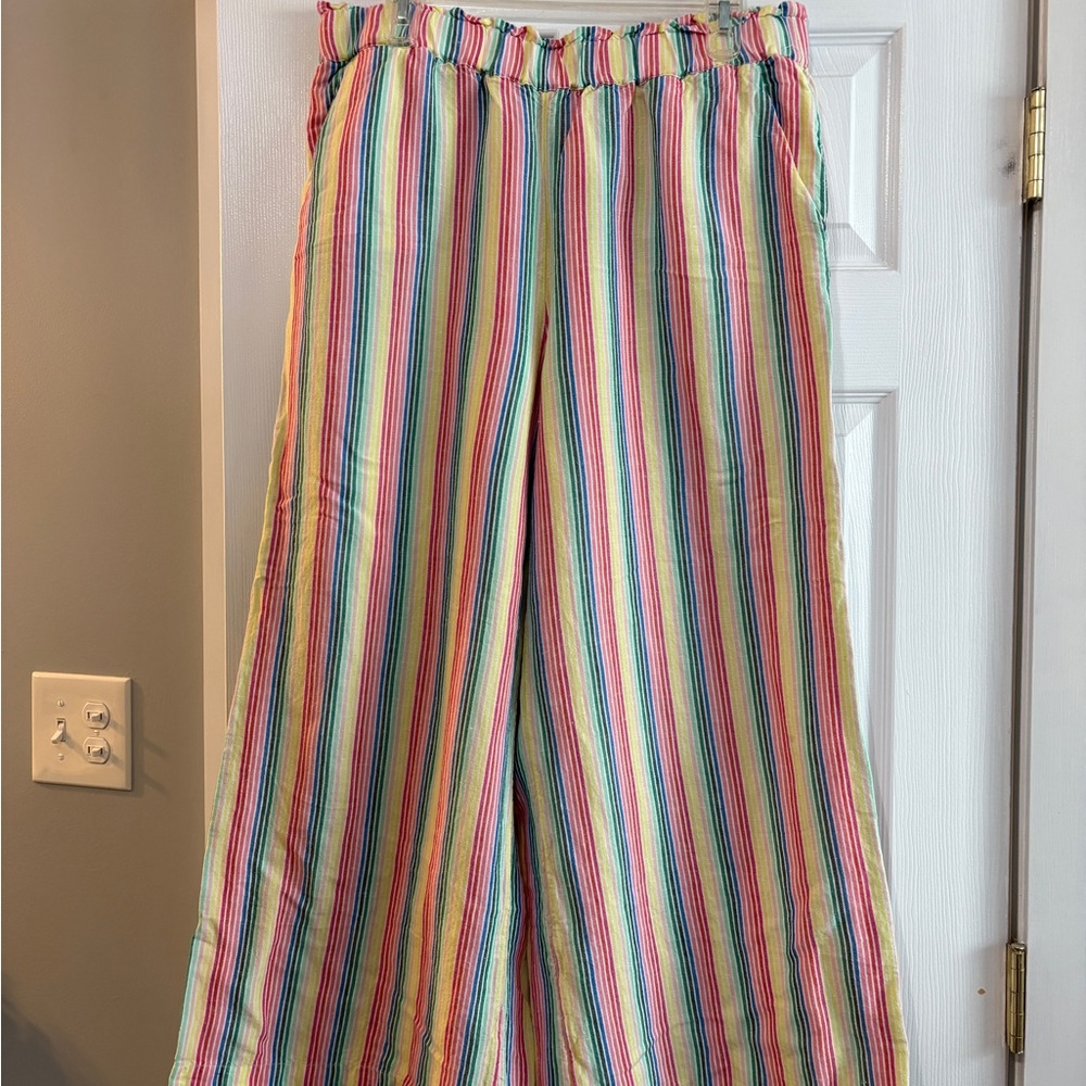 LOFT Multicolor Striped Pants